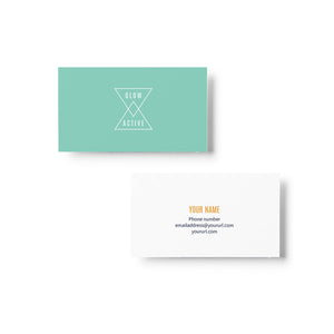 Glow Active Business Card Design_Copyright Tiny Crowd